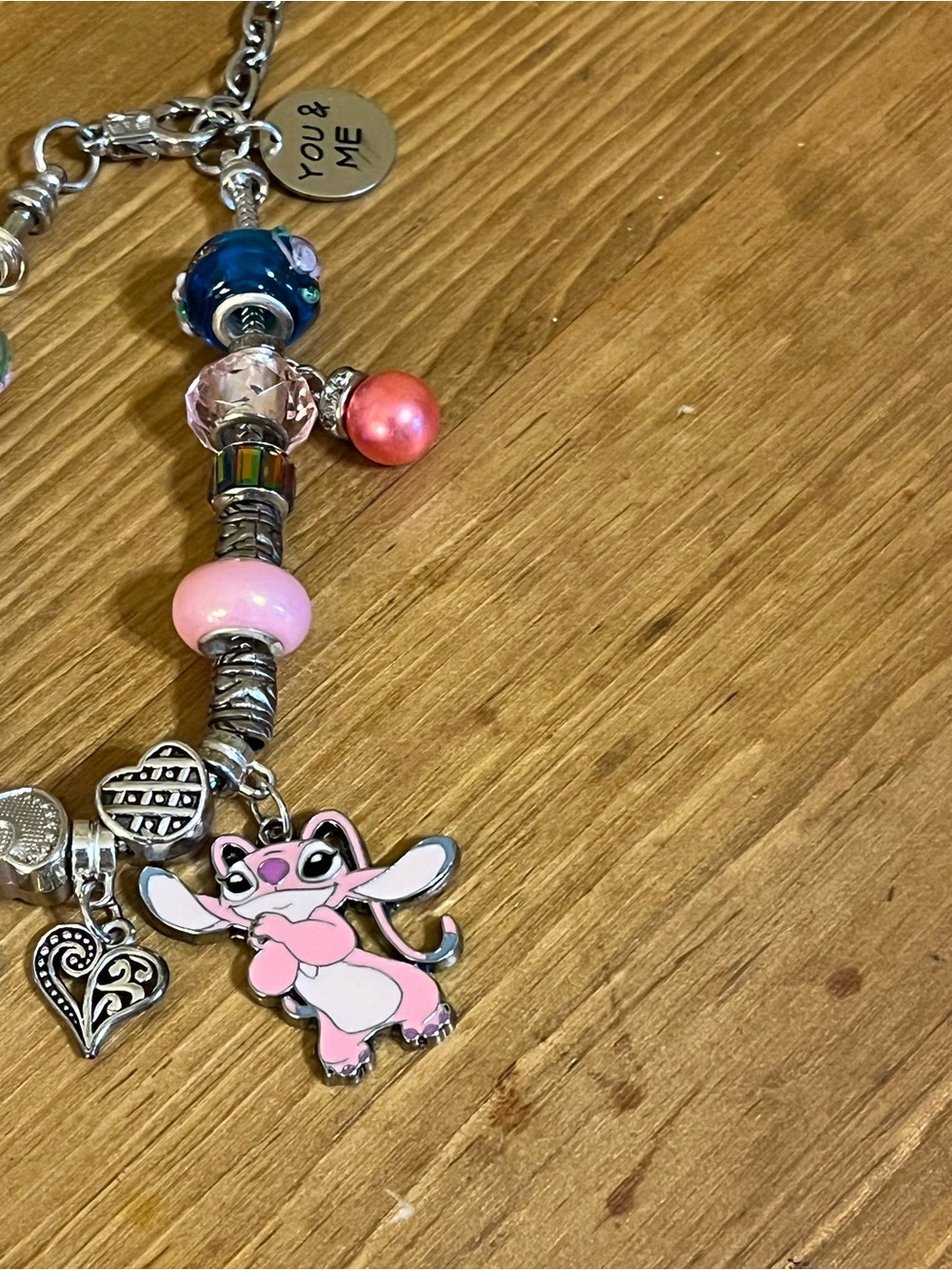 Lilo & Stitch snake bracelet marked “You & Me” silver tone 7 - 8 1/2” - Picture 6 of 10